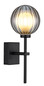 Preview: Globo Ander G9 Wandleuchte 10W IP44 Schwarz Matt, Metall Ø10cm 41928W
