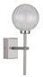 Preview: Globo Ander G9 Wandleuchte 10W IP44 Nickel Matt, Metall Ø10cm 41928WN