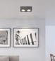 Preview: Globo Hangarau LED LED Strahler 11W Warmweiß Grau Dunkel, Aluminium 5,5cm 43100-2