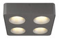 Preview: Globo Hangarau LED LED Strahler 20W Warmweiß Grau Dunkel, Aluminium 5,5cm 43100-4