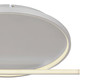 Preview: Globo Ronda LED Deckenleuchte 50W CCT Nickel Matt, Aluminium Fernbedienung Nachtlicht Memoryfunktion Ø48cm 48024-50