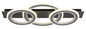 Preview: Globo Jayden LED Deckenleuchte 40W CCT Schwarz Matt, Metall Fernbedienung Memoryfunktion 8cm 48034-40RGB