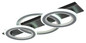 Preview: Globo Jayden LED Deckenleuchte 40W CCT Schwarz Matt, Metall Fernbedienung Memoryfunktion 8cm 48034-40RGB