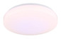 Preview: Globo Warata LED Deckenleuchte 12W Warmweiß Weiß Matt, Metall Fernbedienung Nachtlicht Sparkle-Dekor Memoryfunktion Ø33cm 48037RGB