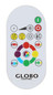 Preview: Globo Warata LED Deckenleuchte 12W Warmweiß Weiß Matt, Metall Fernbedienung Nachtlicht Sparkle-Dekor Memoryfunktion Ø33cm 48037RGB