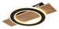 Preview: Globo Jayden LED Deckenleuchte 18W Warmweiß Holzoptik Dunkel Ø29cm 48038-18