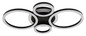 Preview: Globo Loretta LED Deckenleuchte 40W CCT Schwarz Matt, Metall Memoryfunktion 6,1cm 48039-40