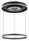 Preview: Globo Marsh LED Hängeleuchte 54W CCT Schwarz Matt, Metall Fernbedienung Nachtlicht Memoryfunktion Ø60cm 48041H