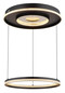 Preview: Globo Marsh LED Hängeleuchte 54W CCT Schwarz Matt, Metall Fernbedienung Nachtlicht Memoryfunktion Ø60cm 48041H