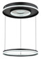 Preview: Globo Marsh LED Hängeleuchte 54W CCT Schwarz Matt, Metall Fernbedienung Nachtlicht Memoryfunktion Ø60cm 48041H