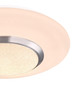Preview: Globo Candida LED Deckenleuchte 18W Warmweiß Weiß, Metall Fernbedienung Nachtlicht Sparkle-Dekor Memoryfunktion Ø34cm 48311-18RGB