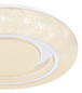 Preview: Globo Rada LED Deckenleuchte 24W CCT Weiß, Metall Sparkle-Dekor Ø38cm 483111-24