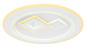 Preview: Globo Valeria LED Deckenleuchte 40W CCT Weiß, Metall Fernbedienung Nachtlicht Memoryfunktion Ø46,5cm 48455-40R