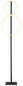 Preview: Globo Stehleuchte Metall Schwarz Matt, 1Xled LED Stehleuchte 24W Warmweiß Schwarz Matt, Metall 160cm 48461-30RS