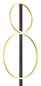 Preview: Globo Stehleuchte Metall Schwarz Matt, 1Xled LED Stehleuchte 24W Warmweiß Schwarz Matt, Metall 160cm 48461-30RS