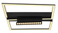 Preview: Globo Maxwell LED Deckenleuchte 35W Warmweiß Schwarz Matt, Metall Memoryfunktion 11cm 48462-42
