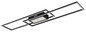 Preview: Globo Saunders LED Deckenleuchte 42W CCT Schwarz Matt, Metall Fernbedienung Nachtlicht Memoryfunktion 5cm 48468-42