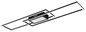 Preview: Globo Saunders LED Deckenleuchte 42W CCT Schwarz Matt, Metall Fernbedienung Nachtlicht Memoryfunktion 5cm 48468-42