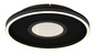 Preview: Globo Emory LED Deckenleuchte 40W Warmweiß Schwarz Matt, Metall Memoryfunktion Ø39,7cm 48561-40