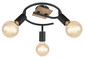 Preview: Globo Martha E27 Strahler 3-fach 40W Schwarz, Metall Ø4,3cm 54008-3H