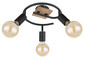 Preview: Globo Martha E27 Strahler 3-fach 40W Schwarz, Metall Ø4,3cm 54008-3H