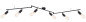 Preview: Globo Martha Strahler 6-fach Schwarz, Metall 18,5cm 54008-6