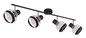 Preview: Globo Griddy E27 Strahler 4-fach 40W Schwarz Matt, Metall Ø12,2cm 54022-4