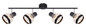 Preview: Globo Griddy E27 Strahler 4-fach 40W Schwarz Matt, Metall Ø12,2cm 54022-4