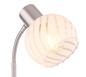 Preview: Globo Willy E27 Tischleuchte 40W Nickel Matt, Metall Ø13cm 54025-1T