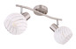 Preview: Globo Willy E27 Strahler 2-fach 40W Nickel Matt, Metall Ø13cm 54025-2