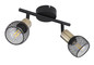 Preview: Globo Fiastra E14 Strahler 2-fach 40W Schwarz Matt, Metall 14cm 54028-2