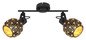 Preview: Globo Jodie E27 Strahler 2-fach 40W Schwarz Matt, Metall Ø12cm 54029-2