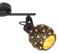 Preview: Globo Jodie E27 Strahler 2-fach 40W Schwarz Matt, Metall Ø12cm 54029-2