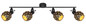 Preview: Globo Jodie E27 Strahler 4-fach 40W Schwarz Matt, Metall Ø12cm 54029-4