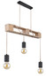 Preview: Globo Joelle E27 Hängeleuchte 3-fach 60W Schwarz Matt, Metall 120cm 54030-3PH