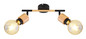 Preview: Globo Jorna E27 Strahler 2-fach 40W Schwarz Matt, Metall 16,3cm 54031-2