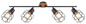 Preview: Globo Willa E27 Strahler 4-fach 40W Schwarz, Metall Ø11cm 54037-4