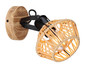 Preview: Globo Valli E27 Strahler 60W Dunkelbraun, Metall Ø16cm 54043-1