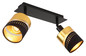 Preview: Globo Or E14 Strahler 2-fach 25W Schwarz Matt, Metall Ø9cm 54046-2