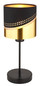 Preview: Globo Or E27 Tischleuchte 40W Schwarz Matt, Metall Ø16cm 54046T