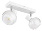 Preview: Globo Tokki E14 Strahler 2-fach 40W Weiß Matt, Metall Ø10,5cm 54309-2W