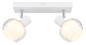Preview: Globo Tokki E14 Strahler 2-fach 40W Weiß Matt, Metall Ø10,5cm 54309-2W