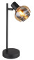 Preview: Globo Tokki Tischleuchte Schwarz Matt, Metall Ø10,5cm 54309TB