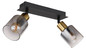 Preview: Globo Hollsy E14 Strahler 2-fach 25W Schwarz Matt, Metall Ø8cm 54310-2