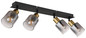 Preview: Globo Hollsy E14 Strahler 4-fach 25W Schwarz Matt, Metall Ø8cm 54310-4