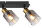 Preview: Globo Hollsy E14 Strahler 4-fach 25W Schwarz Matt, Metall Ø8cm 54310-4