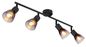 Preview: Globo Satella Pendelleuchte 4-fach Schwarz Matt, Metall Ø7,2cm 54312-4