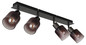 Preview: Globo Satella E14 Strahler 4-fach 40W Schwarz-Chrom, Metall Ø8cm 54313-4