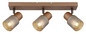 Preview: Globo Satella E14 Strahler 3-fach 40W Kaffeefarben Matt, Metall Ø7cm 54314-3