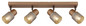 Preview: Globo Satella E14 Strahler 4-fach 40W Kaffeefarben Matt, Metall Ø7cm 54314-4